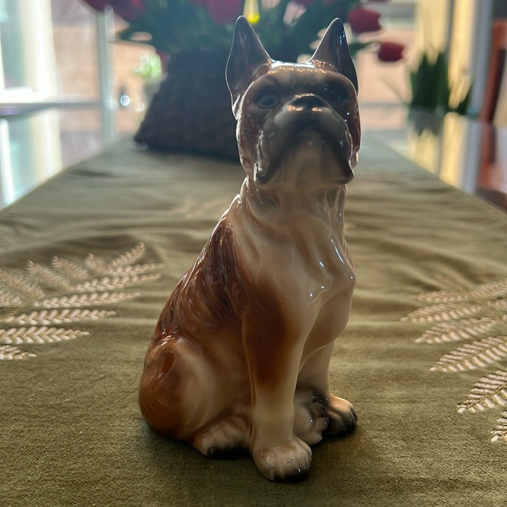 Vintage/madmen ceramic boxer figurine.